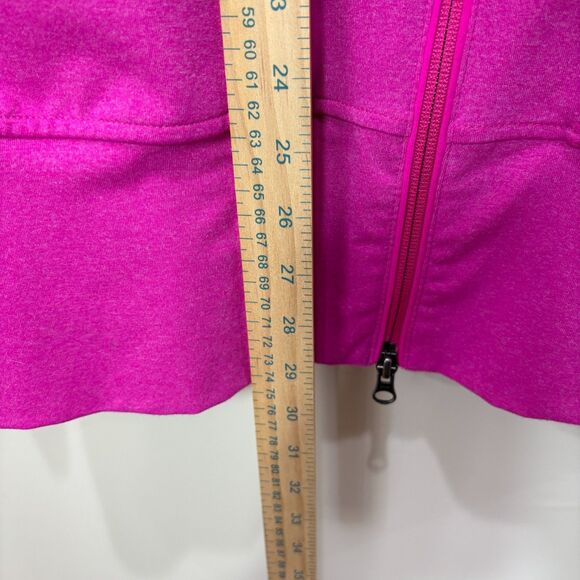 Athleta Hooded Rishi Jacket Women M Hot Pink Full Zip Athletic Performance Yoga - Picture 7 of 10